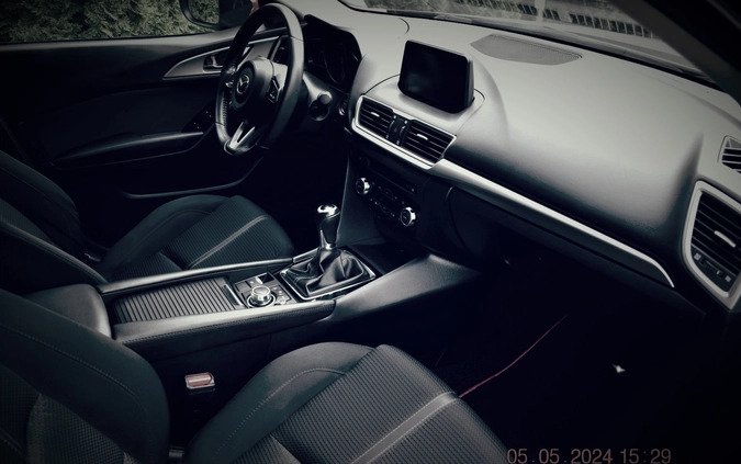 Mazda 3 cena 65000 przebieg: 80130, rok produkcji 2017 z Mieszkowice małe 466